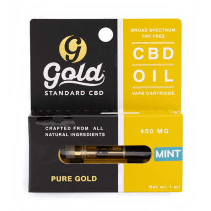 Gold Standard CBD 450 mg Mint Vape Cartridge